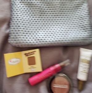 Makeup bag with trial size items